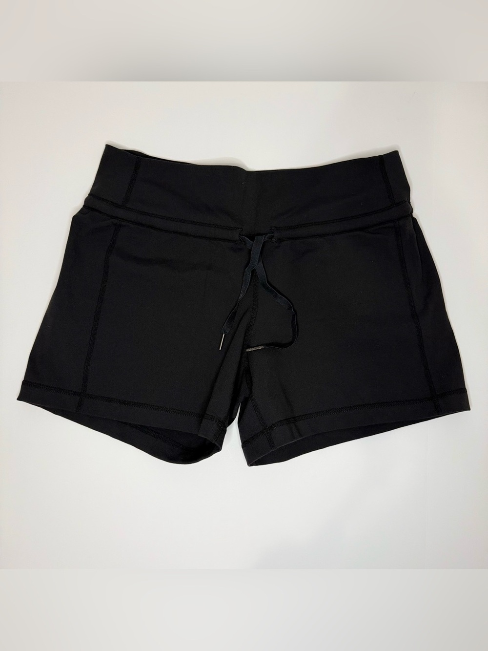 Lululemon Black Women's Athletic Shorts with Wide Waistband